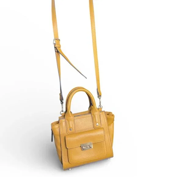 3.1 Phillip Lim Yellow Mini Crossbody Tote | Leather | Designer Bag - Picture 5 of 8